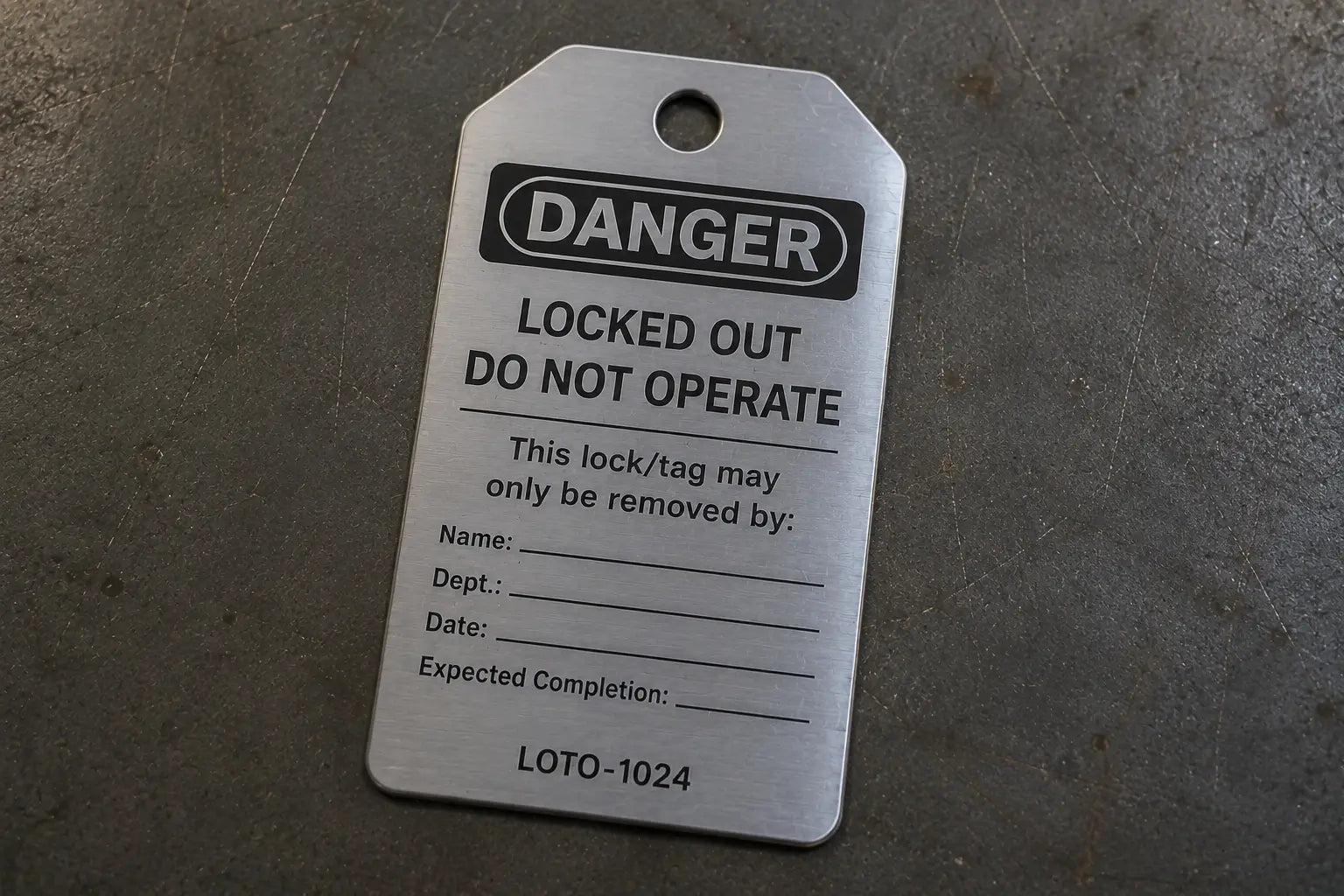 LOTO & Inspection Tags Shop Floor Tag Co.